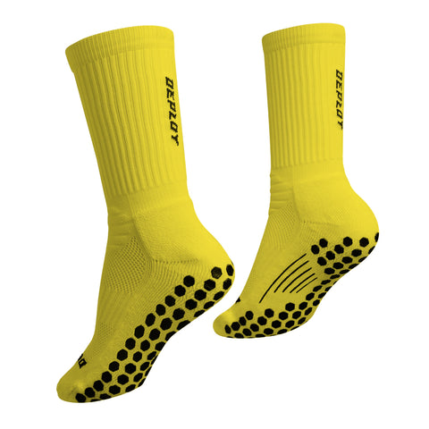 Deploy Pro Football Grip Socks - Yellow - Deploy Football - Australia's Best Footballs & Soccer Balls