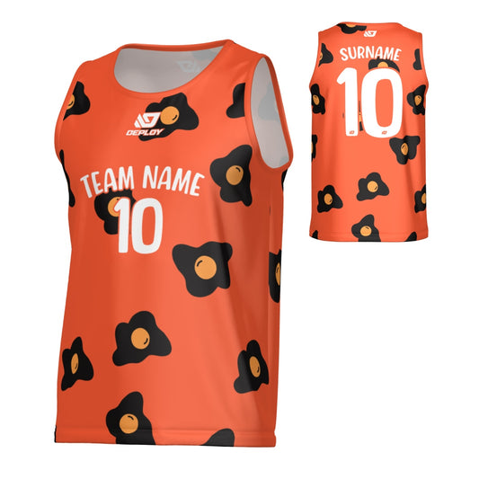 Egg Paint Sports Singlet - Orange