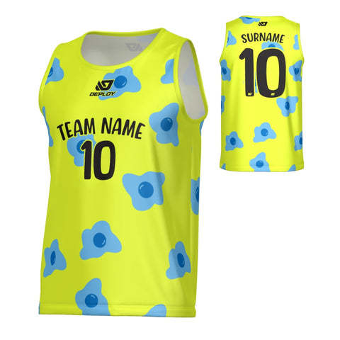 Egg Sports Singlet - Neon Yellow