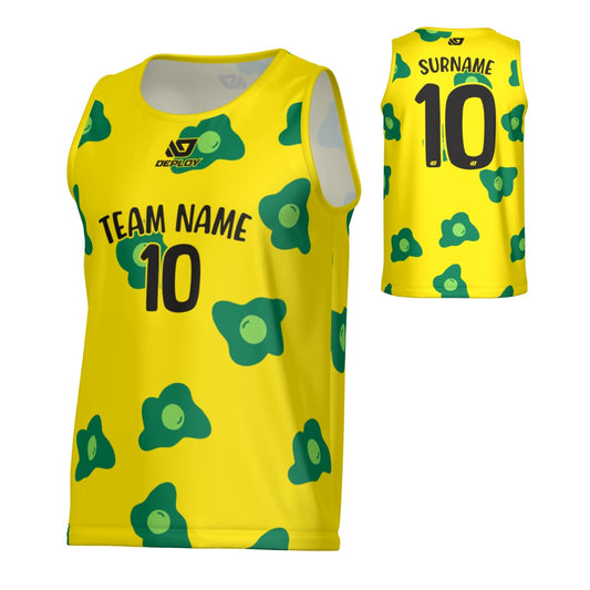Egg Sports Singlet - Yellow