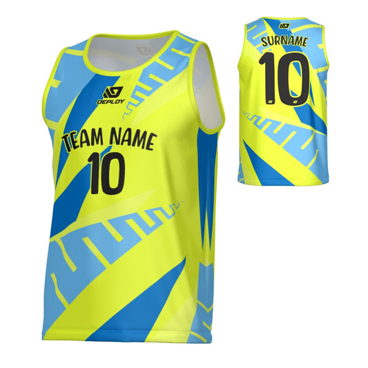Fern Sports Singlet - Neon Yellow