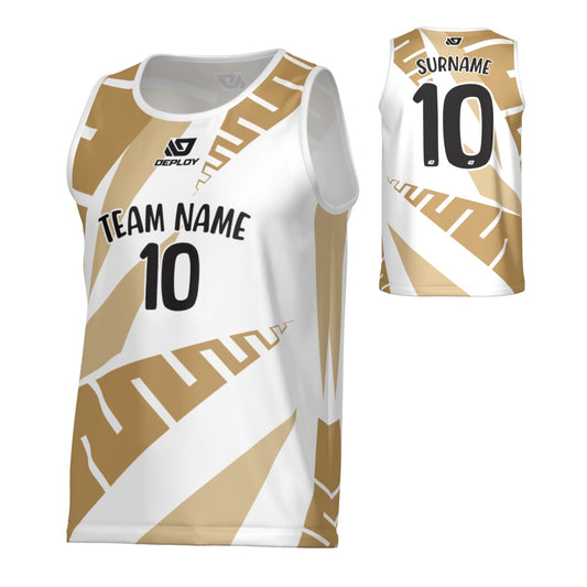 Fern Sports Singlet - White