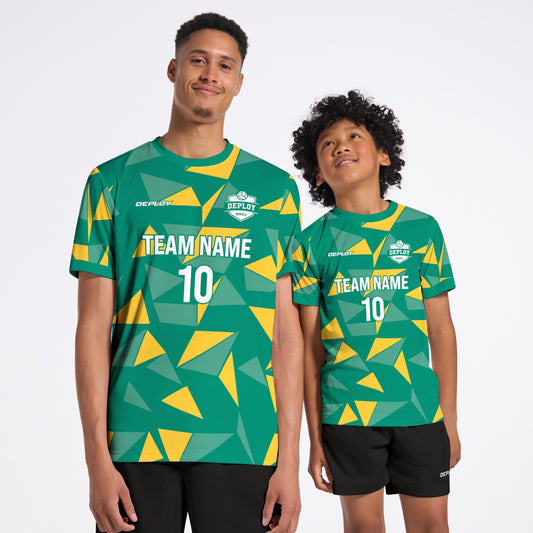 Flight Jersey Fragments - Green - Deploy Football - Australia's Best Footballs & Soccer Balls