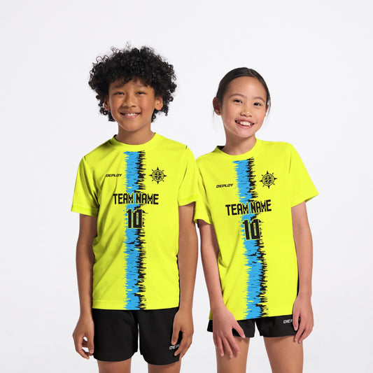 Flight Jersey Static - Neon Yellow - Deploy Football - Australia's Best Footballs & Soccer Balls