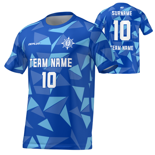 Flight Jersey Fragments - Royal Blue - Deploy Football - Australia's Best Footballs & Soccer Balls