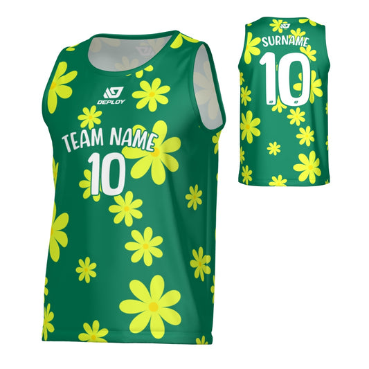 Flower Sports Singlet - Green