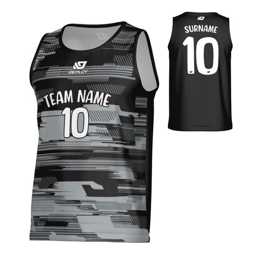 Glitch Sports Singlet - Black