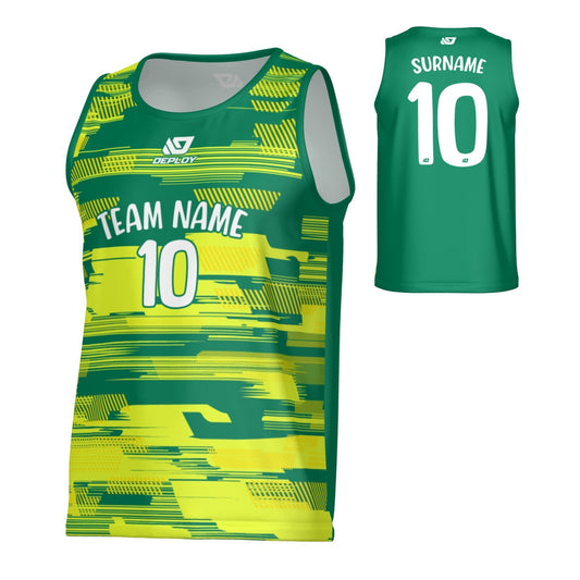 Glitch Sports Singlet - Green