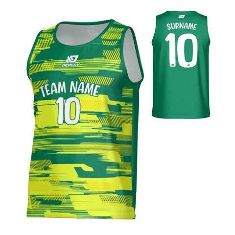 Glitch Sports Singlet - Green