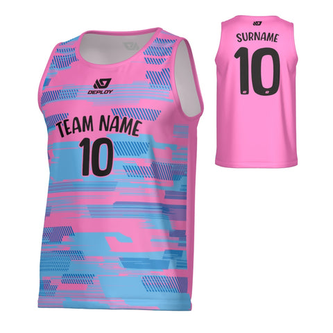 Glitch Sports Singlet - Pink