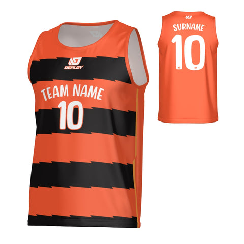 Jagged Sports Singlet - Orange