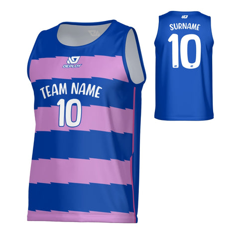 Jagged Sports Singlet - Royal Blue