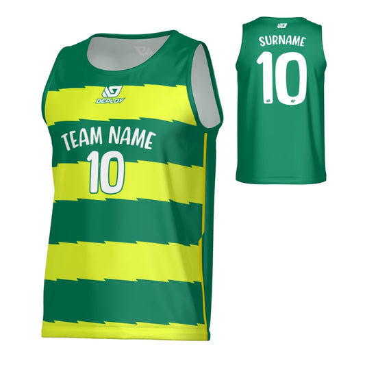 Jagged Sports Singlet - Green