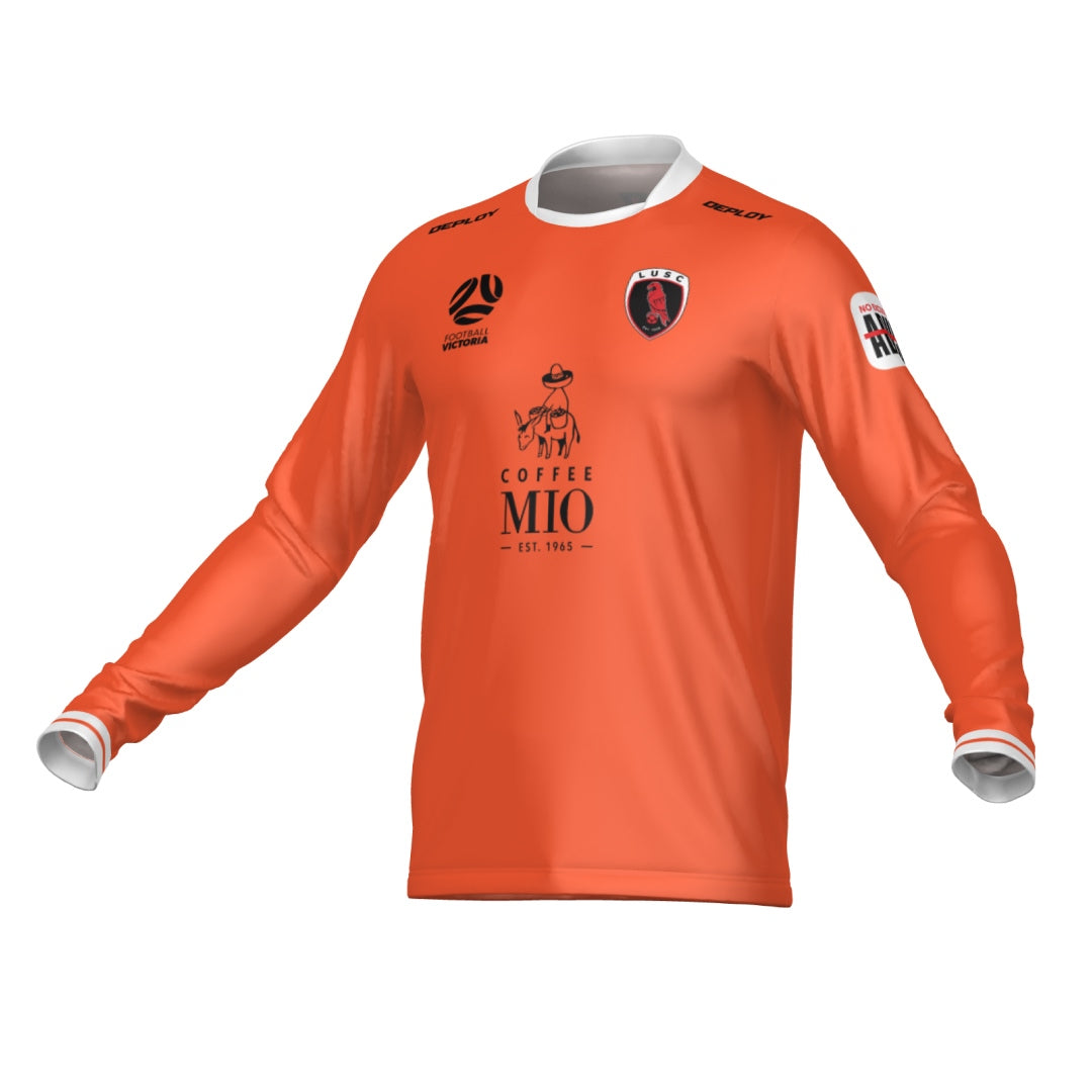 LA TROBE UNIVERSITY SOCCER CLUB - JUNIOR BOYS U10 ONLY - GOALKEEPER JERSEY (ELBOW PADDING)