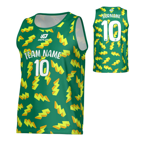 Lightning Sports Singlet - Green