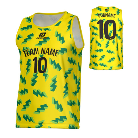Lightning Sports Singlet - Yellow