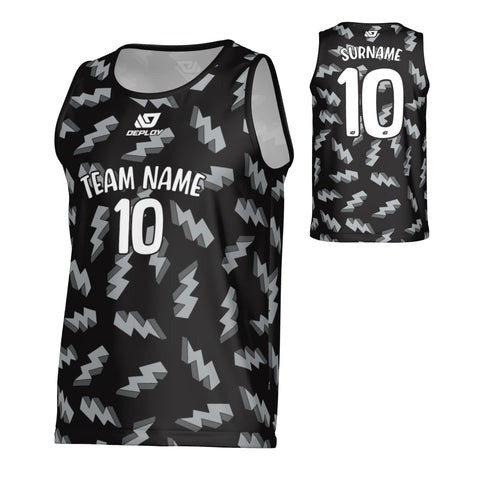 Lightning Sports Singlet - Black