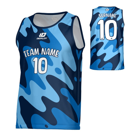 Liquid Sports Singlet - Navy