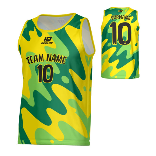 Liquid Sports Singlet - Yellow