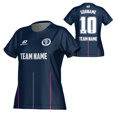 Linear Womens Jersey - Navy & Pink