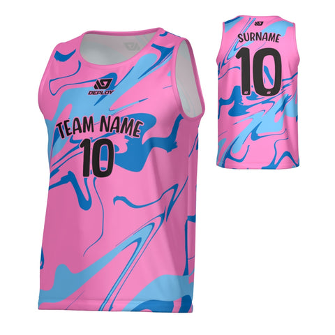 Marble Sports Singlet - Pink