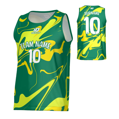 Marble Sports Singlet - Green