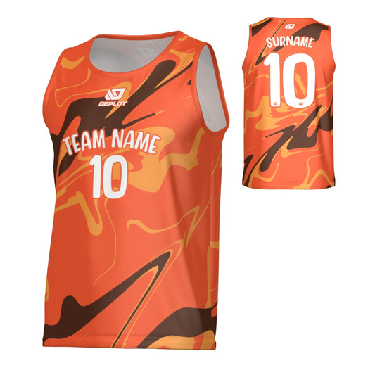 Marble Sports Singlet - Orange