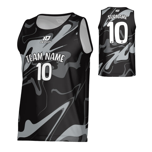 Marble Sports Singlet - Black
