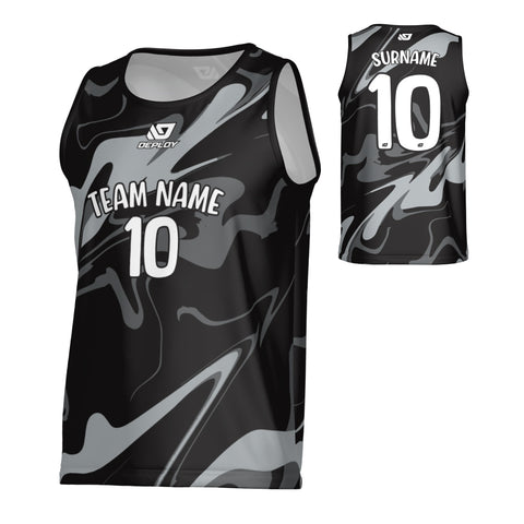 Marble Sports Singlet - Black