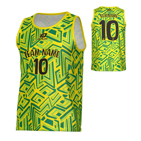 Maze Sports Singlet - Yellow