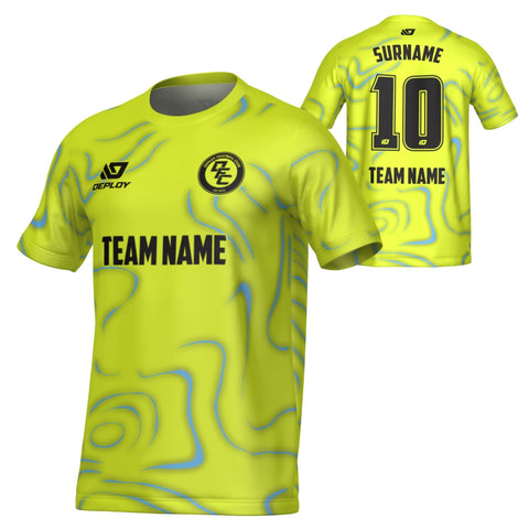 Marble Jersey - Neon Yellow