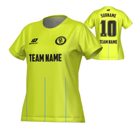Linear Womens Jersey - Neon Yellow