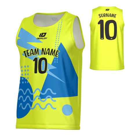 Nova Sports Singlet - Neon Yellow