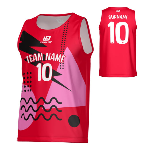 Nova  Sports Singlet - Red