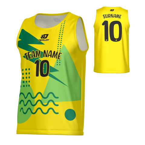 Nova Sports Singlet - Yellow