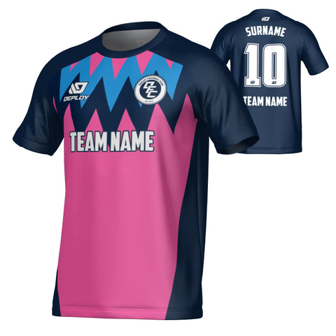 Carnival Jersey - Navy & Pink