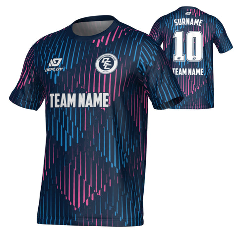 Drips Jersey - Navy & Pink