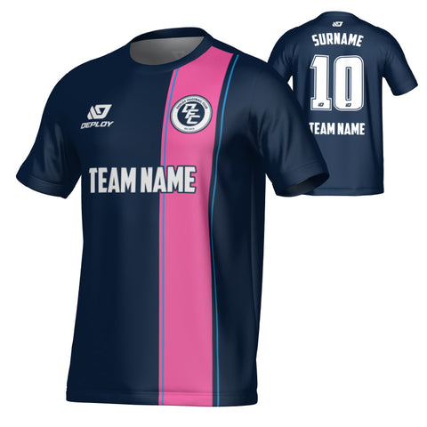 Edge Jersey - Navy & Pink