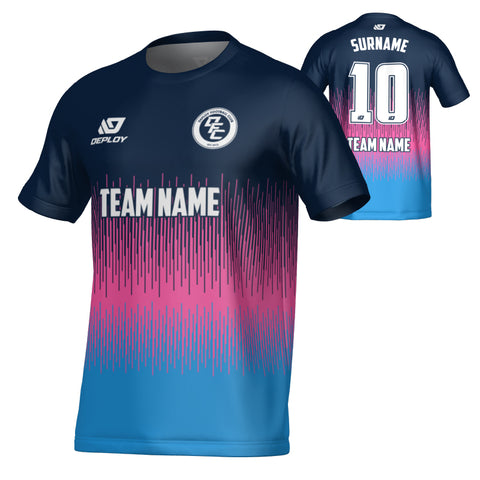 Fade Jersey - Navy & Pink