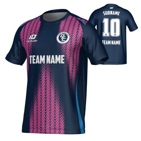 Half tone Jersey - Navy & Pink