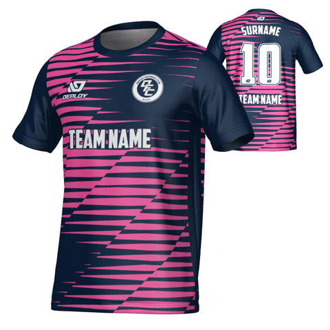 Static Jersey - Navy & Pink