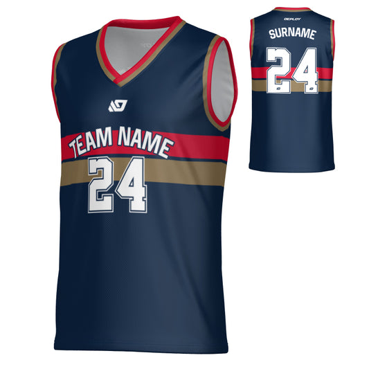 Champion Basketball Jersey - Navy & Red