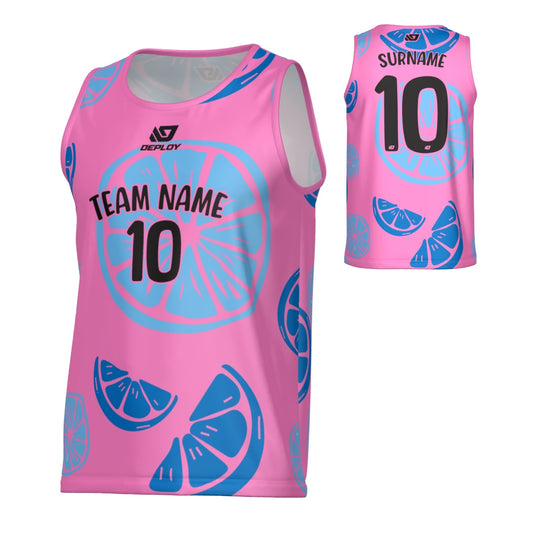 Oranges Sports Singlet - Pink