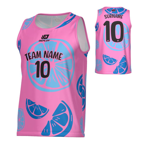 Oranges Sports Singlet - Pink