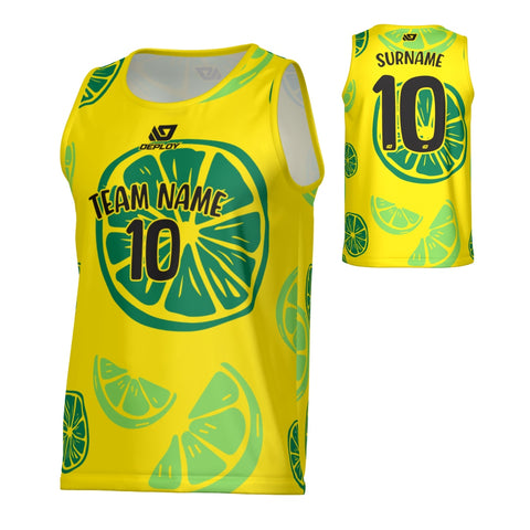 Oranges Sports Singlet - Yellow