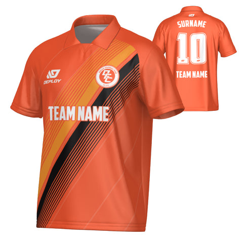 Velocity Collared Jersey - Orange