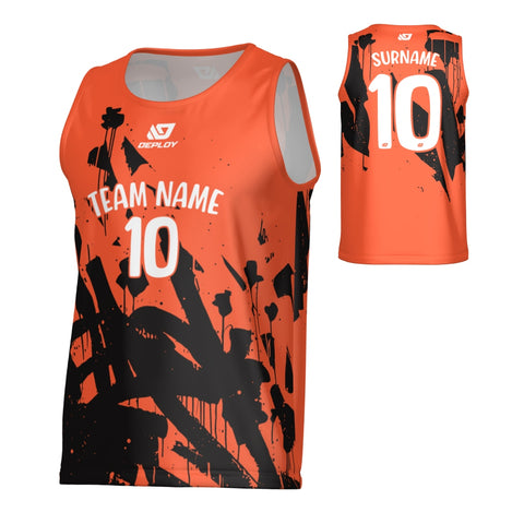 Paint Sports Singlet - Orange