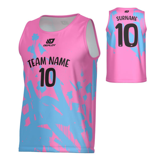 Paint Sports Singlet - Pink