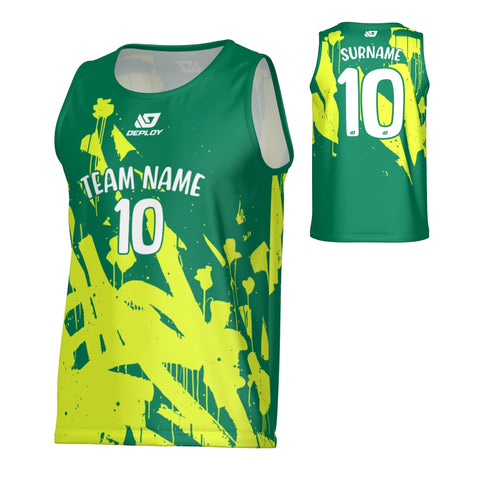 Paint Sports Singlet - Green