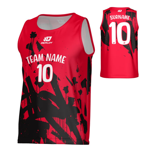 Paint Sports Singlet - Red